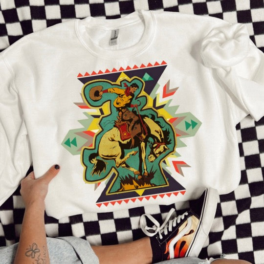 Aztec Cowboy Graphic Tee