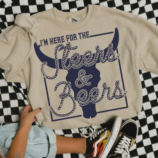 Steers & Beers Graphic Tee