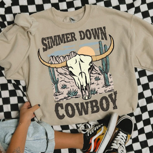 Simmer Down Cowboy Graphic Tee