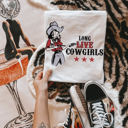 Long Live Cowgirls Retro Graphic Tee