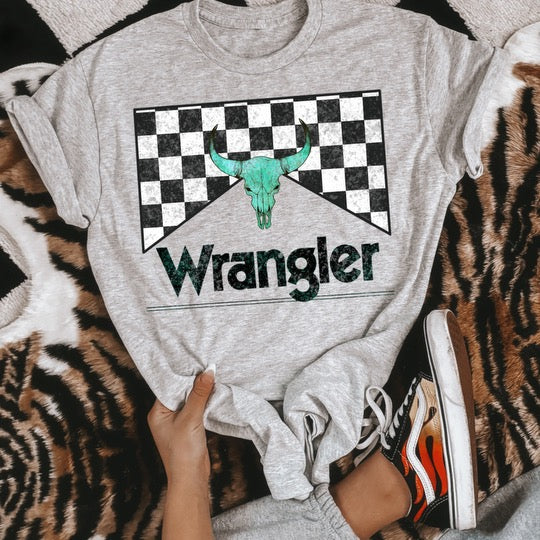 Checkered Wrangler Graphic Tee