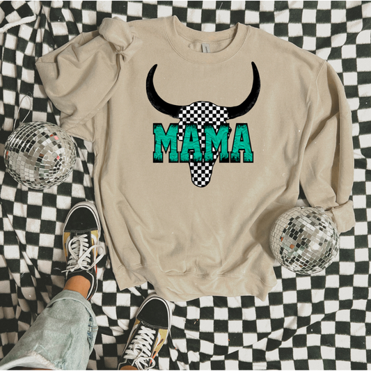 Checkered Mama Graphic Tee